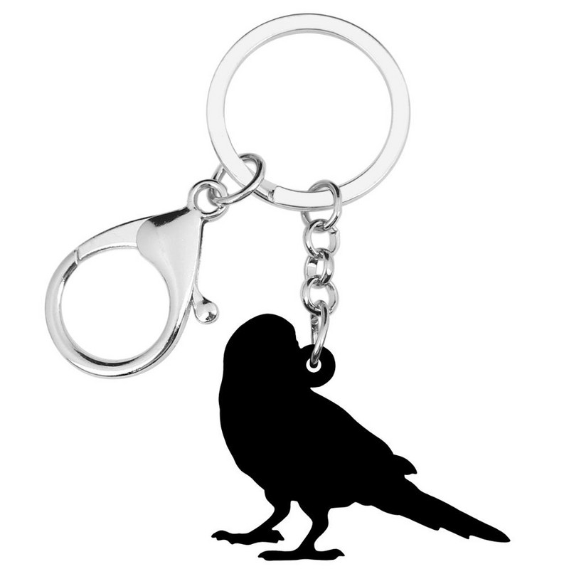 Breloc Newei acrilic în culori strălucitoare pentru canare Breloc de chei cu pasăre minunată, lanț de chei cu animale, bijuterii pentru femei, fete, adolescenți, cadou clasic