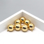 10 bucăți/pachet, bile mică de aur, brelocuri pentru cercei din aliaj pentru femei la modă, brățară geometrică, colier, pandantive, bijuterii DIY C1