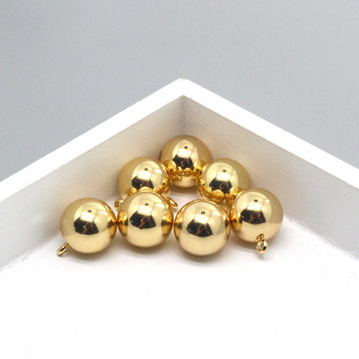 10 bucăți/pachet, bile mică de aur, brelocuri pentru cercei din aliaj pentru femei la modă, brățară geometrică, colier, pandantive, bijuterii DIY C1