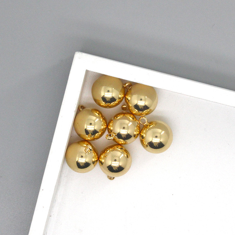10 bucăți/pachet, bile mică de aur, brelocuri pentru cercei din aliaj pentru femei la modă, brățară geometrică, colier, pandantive, bijuterii DIY C1