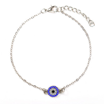 Ochi turcești de cristal noi, ochi albaștri, glezne de mărgele pentru femei, fete, lanț, gleznă, brățară reglabilă, bijuterii pentru picioare turcești de plajă