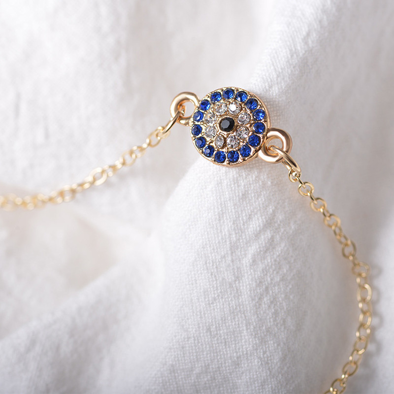 Ochi turcești de cristal noi, ochi albaștri, glezne de mărgele pentru femei, fete, lanț, gleznă, brățară reglabilă, bijuterii pentru picioare turcești de plajă