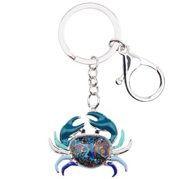 Bonsny Ocean Collection Enamel Alloy Καβούρι Μπρελόκ Δώρο Τσάντα Αυτοκινήτου Γούρια για Γυναίκες Κορίτσια Γυναικεία Ζωικά Κοσμήματα Χύμα