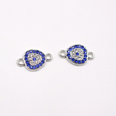 10 buc din aliaj neregulat cu strasuri de ochi rău pentru cercei, brățară, conector, descoperiri, colier de aur, pandantiv, bijuterii