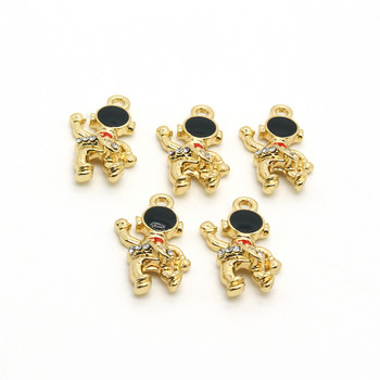 5 τμχ Copper Space Man Astronauts Metal Charms DIY Crafts Χαριτωμένο σκουλαρίκι βραχιόλι μενταγιόν Αξεσουάρ Χειροποίητα κοσμήματα μόδας κατασκευασμένα