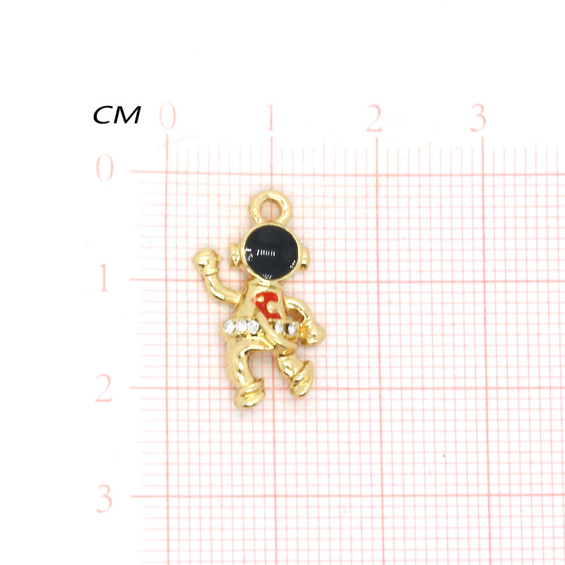 5 komada Bakreni svemirski čovjek Astronauti Metalni privjesci DIY rukotvorine Slatke naušnice Narukvica Privjesci Dodaci Ručno izrađen modni nakit