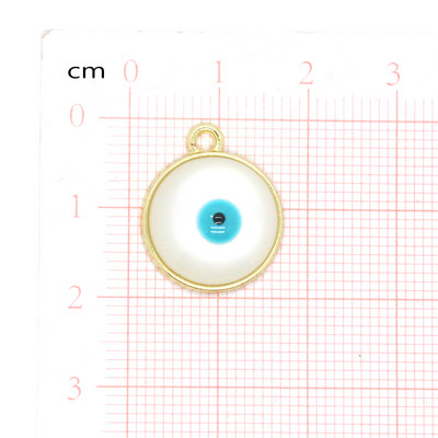 3 τμχ Νέα γαλοπούλα Evil Eye σκουλαρίκι από ρητίνη Γούρια Vintage Λευκά Κρεμαστά μάτια Κολιέ Diy αξεσουάρ για γυναίκες Lucky κοσμήματα