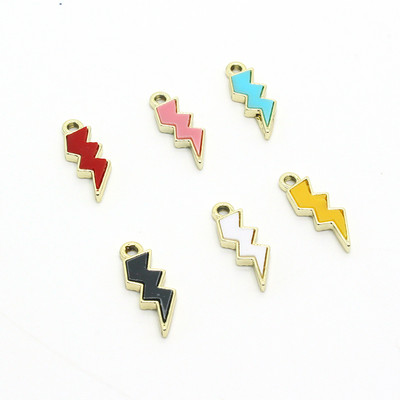 10 bucăți punk mini mic fulger rășină cercei farmece drăguț diy modă brățară pandantiv decorativ accesorii bijuterii de modă