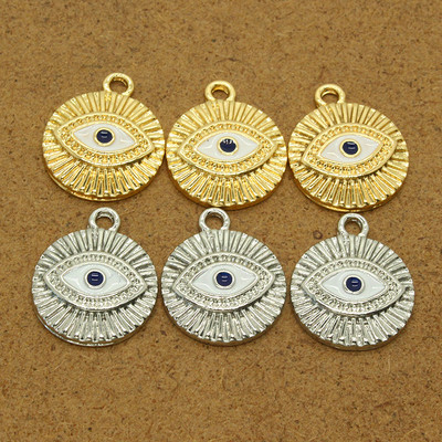 6 τμχ Γούρια Classic Evil Eyes Σκουλαρίκια Χειροποίητα Bohemia Lucky Demon Eye Βραχιόλι Κολιέ Μενταγιόν Diy For Jewelry Make