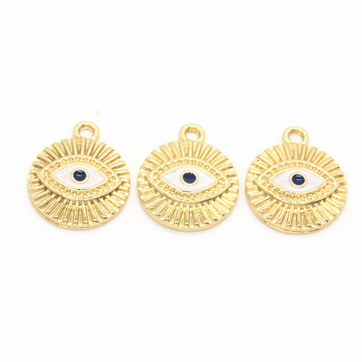 6 bucăți Turcia Clasic Evil Eyes Cercei Charms Handmade Boemia Lucky Demon Eye Brățară Colier Pandantive Diy Pentru Bijuterii Face