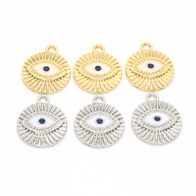 6 bucăți Turcia Clasic Evil Eyes Cercei Charms Handmade Boemia Lucky Demon Eye Brățară Colier Pandantive Diy Pentru Bijuterii Face