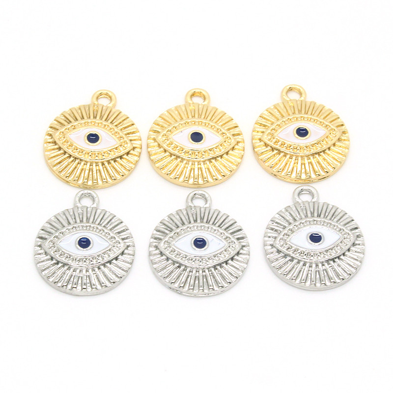 6 bucăți Turcia Clasic Evil Eyes Cercei Charms Handmade Boemia Lucky Demon Eye Brățară Colier Pandantive Diy Pentru Bijuterii Face