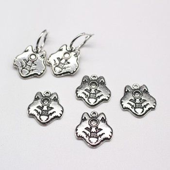 10 τμχ Punk Arctic Wolf Animal Earring Alloy Charms Κολιέ Ανδρικό Κρεμαστό Χειροποίητο Αξεσουάρ Κοσμήματα DIY Make Finding