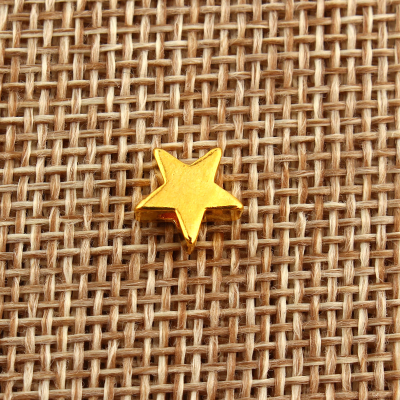 20 komada zlatne pentagramske zvjezdice narukvice odstojnika konektora nalaza malog užeta za kosu dodatka za kosu DIY izrada ukrasa Izrada nakita