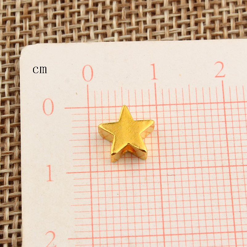 20 komada zlatne pentagramske zvjezdice narukvice odstojnika konektora nalaza malog užeta za kosu dodatka za kosu DIY izrada ukrasa Izrada nakita