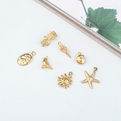10 bucăți aur cupru monedă soare cercei brelocuri brățară conector constatări gotic înger stea cercei pandantive stropire bijuterii