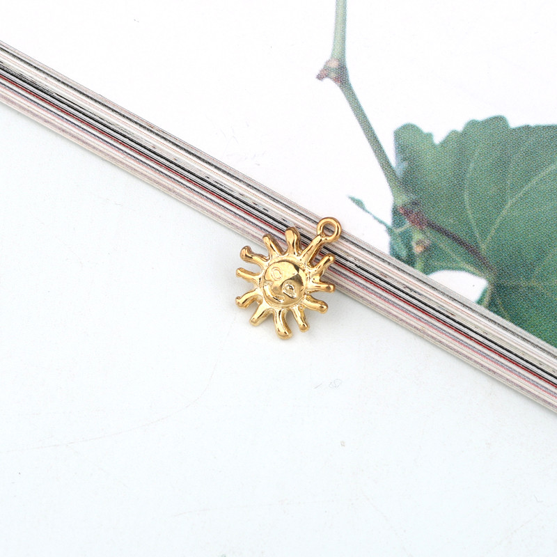 10 bucăți aur cupru monedă soare cercei brelocuri brățară conector constatări gotic înger stea cercei pandantive stropire bijuterii