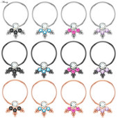 Alisouy 2 kom cirkonski prsten za bradavice za piercing uteg štitnik šipke prstenovi od kirurškog čelika Seksi igre za odrasle Ženske dojke Nakit za tijelo Poklon