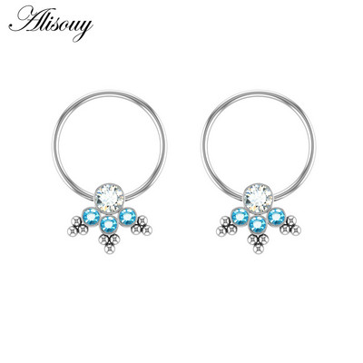 Alisouy 2 kom cirkonski prsten za bradavice za piercing uteg štitnik šipke prstenovi od kirurškog čelika Seksi igre za odrasle Ženske dojke Nakit za tijelo Poklon