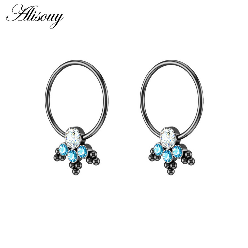 Alisouy 2 kom cirkonski prsten za bradavice za piercing uteg štitnik šipke prstenovi od kirurškog čelika Seksi igre za odrasle Ženske dojke Nakit za tijelo Poklon
