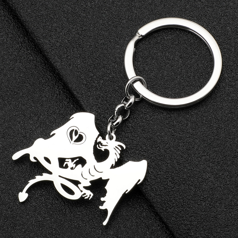 NEWEI od nehrđajućeg čelika posrebreni dugi dinosaur mitski zmaj privjesci privjesak metalni lančići nakit za žene djeca privjesci