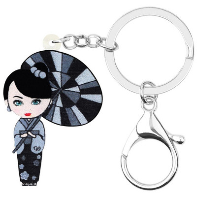 Newei Acrilic Smile Breloc pentru păpuși japoneze Breloc Breloc lung Bijuterii pentru femei, fete, copii, cadou, geantă, decorare mașină