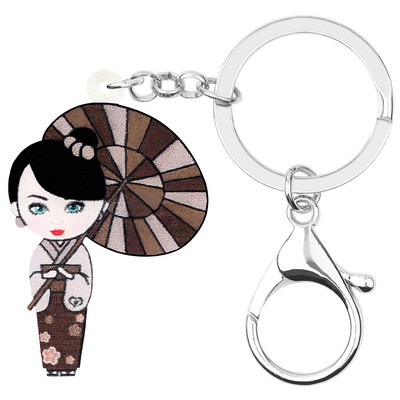 Newei Acrilic Smile Breloc pentru păpuși japoneze Breloc Breloc lung Bijuterii pentru femei, fete, copii, cadou, geantă, decorare mașină