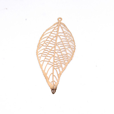 5 komada Vintage privjesci za naušnice s velikim zlatnim listićima Zina nalazi od legure Diy šuplje lišće, duge naušnice, ogrlica, privjesak, nakit Izrada C164
