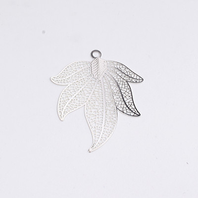 5 komada Vintage privjesci za naušnice s velikim zlatnim listićima Zina nalazi od legure Diy šuplje lišće, duge naušnice, ogrlica, privjesak, nakit Izrada C164