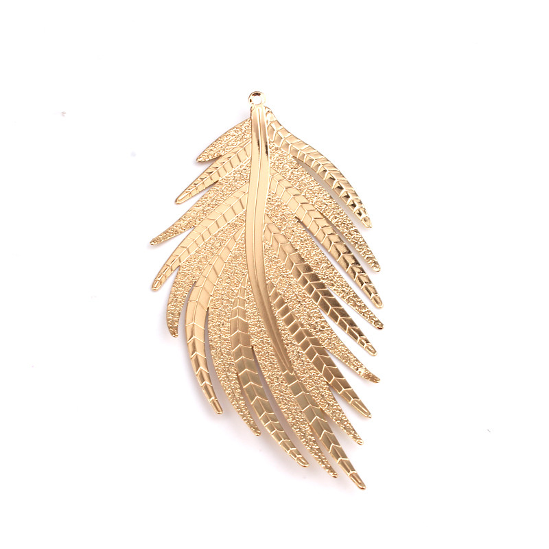 5 komada Vintage privjesci za naušnice s velikim zlatnim listićima Zina nalazi od legure Diy šuplje lišće, duge naušnice, ogrlica, privjesak, nakit Izrada C164