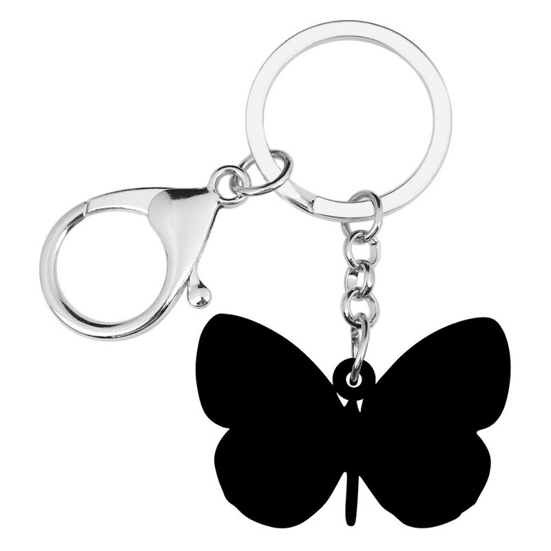 Newei Acrilic Spot Tabby Fluture Breloc Breloc Insecte Animal Breloc Bijuterii pentru Femei Fete Decorare de modă de primăvară