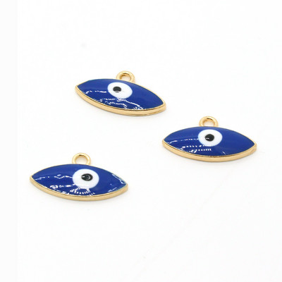 10 bucăți Turcia Evil Eye Brățară Cercei Brelocuri din aliaj emailat Demon Eye Pandantive pentru colier Accesoriu lucrat manual Bijuterii norocoase