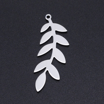 5 τμχ/παρτίδα Flower Leaf DIY Charms Χονδρική 316 από ανοξείδωτο ατσάλι Φυσικοί σύνδεσμοι πουλί Φύλλα γοητείας Κρεμαστό κόσμημα φύλλα χελώνας