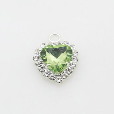 10 buc/lot 18 mm buton metalic în formă de inimă, gheare de inimă, stras, un singur stras agățat, cusut DIY, accesorii frumoase de nuntă