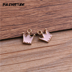 30 bucăți 11*12 mm, din aliaj de metal, cu patru culori, picături de ulei, brelocuri pentru coroană, pandantiv pentru brățară, colier, bijuterii