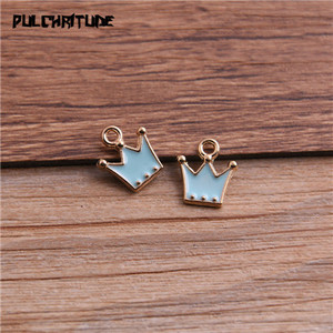 30 bucăți 11*12 mm, din aliaj de metal, cu patru culori, picături de ulei, brelocuri pentru coroană, pandantiv pentru brățară, colier, bijuterii