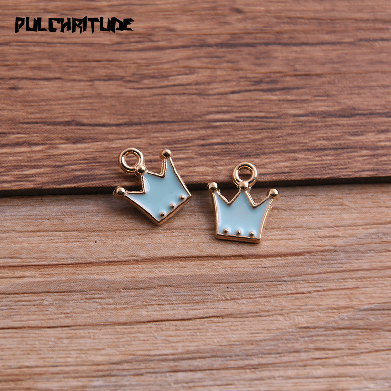 30 bucăți 11*12 mm, din aliaj de metal, cu patru culori, picături de ulei, brelocuri pentru coroană, pandantiv pentru brățară, colier, bijuterii