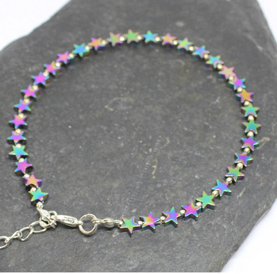 gleznă cu craniu Lanț pentru gleznă cu craniu de argint gleznă gotică gleznă gleznă cu piatră prețioasă gleznă