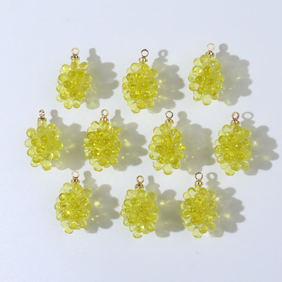 10 bucăți 10x19mm mov verde struguri brelocuri din rășină pentru cercei breloc brățară decorare bricolaj fructe bijuterii consumabile