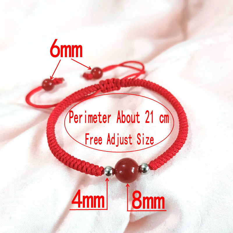 Brățară de gleznă pentru femei de modă, cupluri, lucrate manual, ajustabile, margele roșii norocoase, gleznele desculțe pentru femei, bijuterii de prietenie