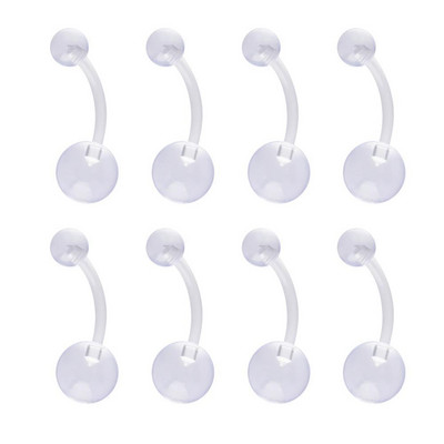 10 buc/lot Piercing Oțel Chirurgical Un singur Cristal Stras Inele pentru Buric Piercing Ombligo 5/8mm Ball Nombril