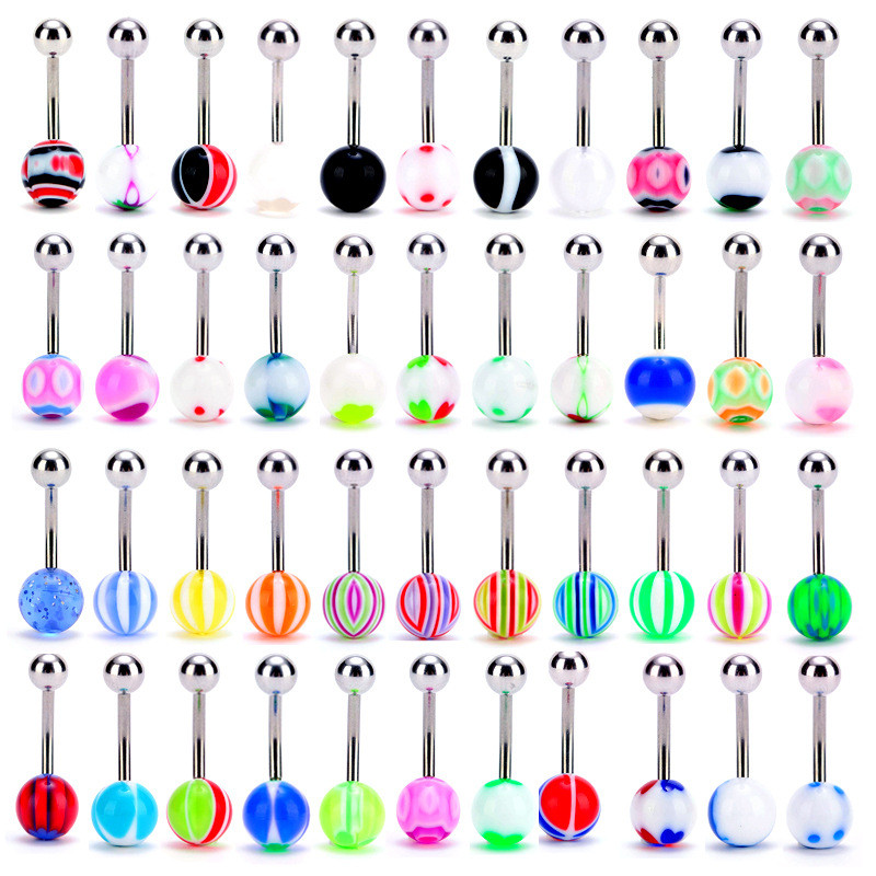 10 buc/lot Piercing Oțel Chirurgical Un singur Cristal Stras Inele pentru Buric Piercing Ombligo 5/8mm Ball Nombril