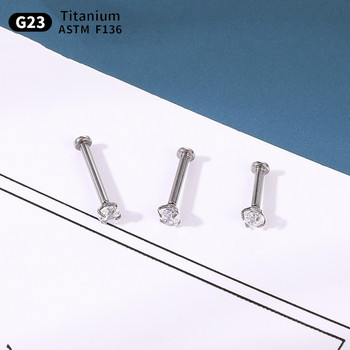 Търговия на едро с 10 бр. G23 Титаниев пиърсинг за устни Циркон 20/18/16g Малка обеца Foe Дамски фин комплект за устни Body Jewelri