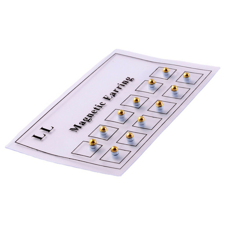 12 buc./lot Magnet Magnetic Nas Stud Oțel inoxidabil Fără gaură Inel pentru nas Ureche Helix Cartilaj Buză Labret Stud Bijuterii non perforate