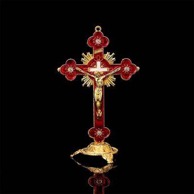 Cruce mare crucifix stație Hristos catolic Iisus statuie mare rugăciune religioasă decorare biserică mașină decor biserică