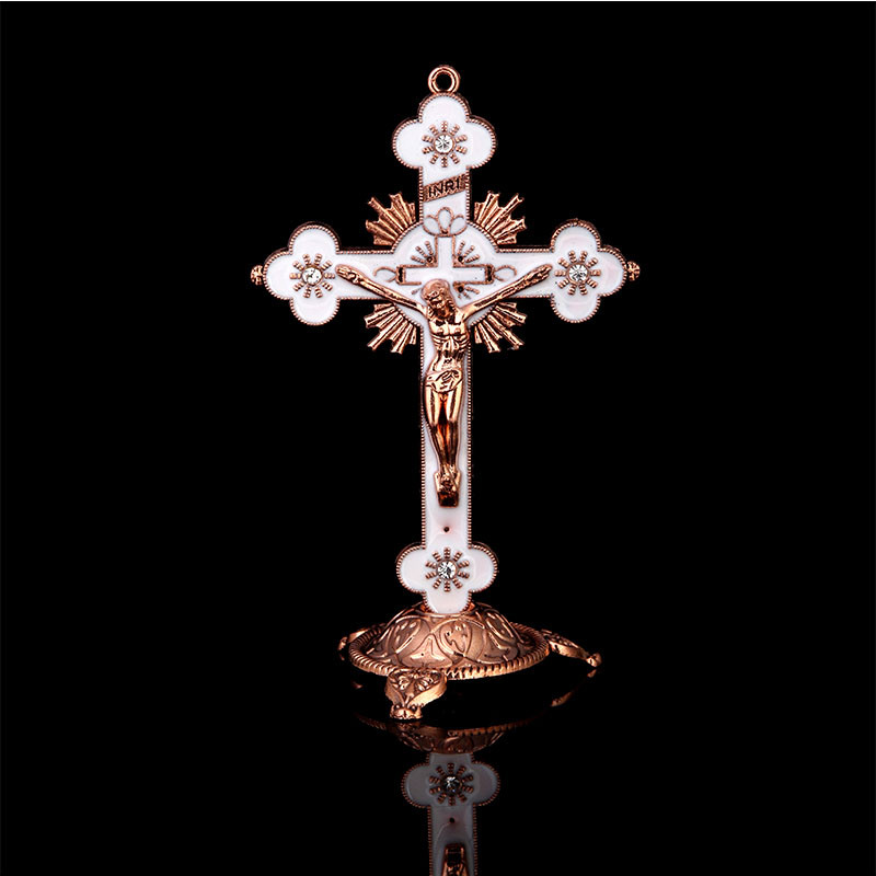 Cruce mare crucifix stație Hristos catolic Iisus statuie mare rugăciune religioasă decorare biserică mașină decor biserică