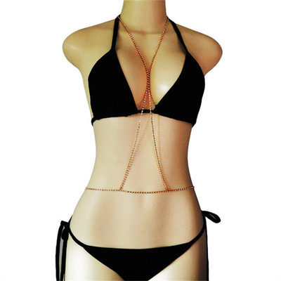 adolph Bijuterii de cristal pentru corp Sutien Colier Bikini Colier Femei Strălucitor Bralette Lanț Beach Bodychain Bijuterii pentru corp Collier Nou