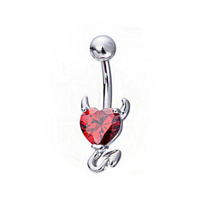 Inel pentru burtică liliac Piercing la buric liliac, placat negru, piercing pentru corp, zircon roșu, piercing la buric liliac, bijuterii femei