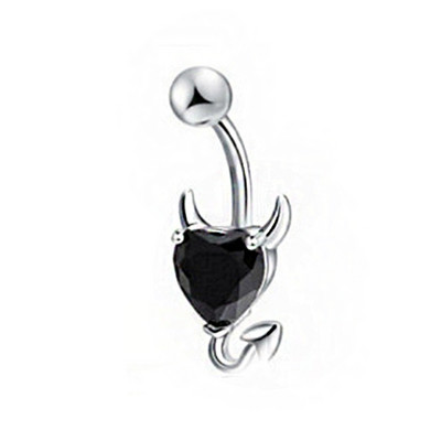 Inel pentru burtică liliac Piercing la buric liliac, placat negru, piercing pentru corp, zircon roșu, piercing la buric liliac, bijuterii femei