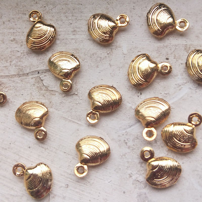 5/10/15 bucăți din aliaj de zinc, aur, cochilie mici, metal, brelocuri, bijuterii, brățară, cercei, colier, pandantiv, fabricarea de farmec